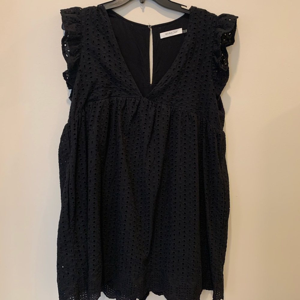 Mustard seed black romper